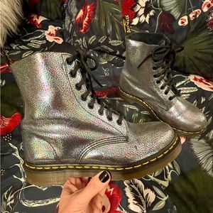 Dr. Martens iridescent Pascal boots- sz 8